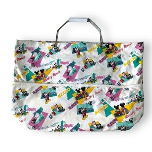 Vintage 80's Mickey and Minnie travel tote
